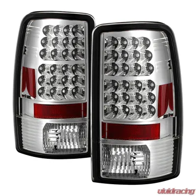 Spyder Auto Lift Gate Style LED Chrome Tail Lights for GMC Yukon & XL 2000-2006, Denali 2001-2006 - ALT-YD-CD00-LED-C