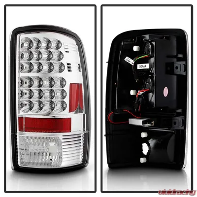 Spyder Auto Lift Gate Style LED Chrome Tail Lights for GMC Yukon & XL 2000-2006, Denali 2001-2006 - ALT-YD-CD00-LED-C