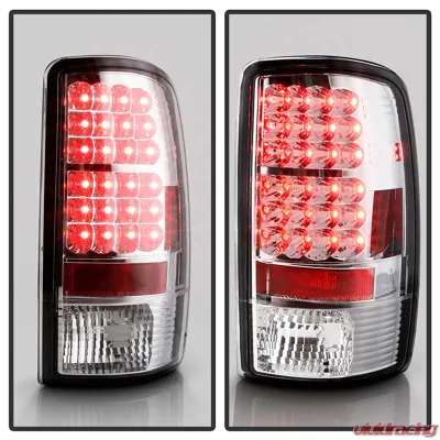 Spyder Auto Lift Gate Style LED Chrome Tail Lights for GMC Yukon & XL 2000-2006, Denali 2001-2006 - ALT-YD-CD00-LED-C