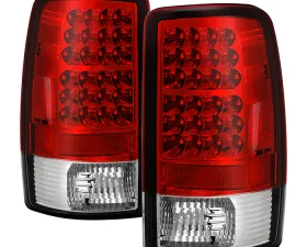 Spyder Auto LED Tail Lights for GMC Yukon & XL 2000-2006, Denali XL 2001-2006, Red/Clear