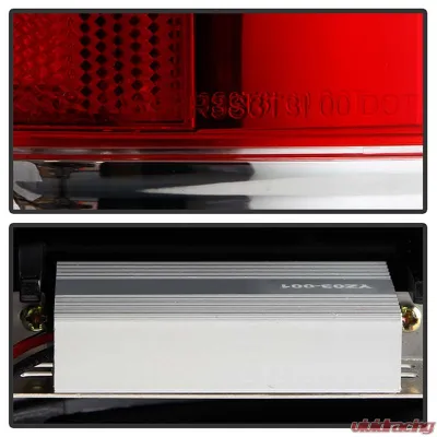 Spyder Auto LED Tail Lights for GMC Yukon & XL 2000-2006, Denali XL 2001-2006, Red/Clear - ALT-YD-CD00-LED-RC