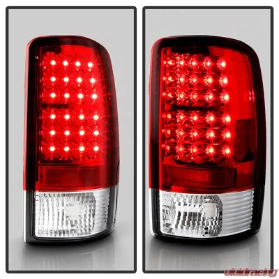 Spyder Auto LED Tail Lights for GMC Yukon & XL 2000-2006, Denali XL 2001-2006, Red/Clear - ALT-YD-CD00-LED-RC