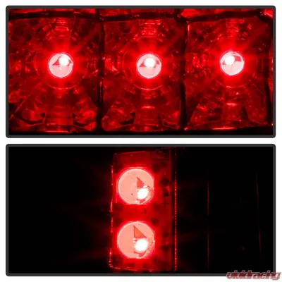Spyder Auto LED Tail Lights for GMC Yukon & XL 2000-2006, Denali XL 2001-2006, Red/Clear - ALT-YD-CD00-LED-RC
