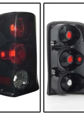 Spyder Auto Euro Style Tail Lights Black Smoke for 2002-2006 Cadillac Escalade                                     - ALT-YD-CE02-BSM - Image 2