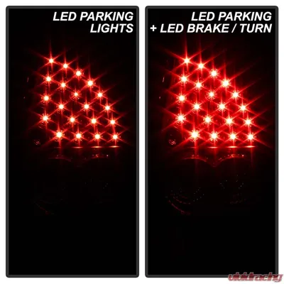 Spyder Auto LED Black Tail Lights for Chrysler 300 2005-2007, ALT-YD-CHR305-LED-BK - ALT-YD-CHR305-LED-BK