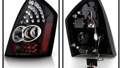 Spyder Auto LED Black Tail Lights for Chrysler 300 2005-2007, ALT-YD-CHR305-LED-BK                                     - ALT-YD-CHR305-LED-BK - Image 2