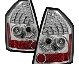 Spyder Auto LED Chrome Tail Lights for Chrysler 300 2005-2007, ALT-YD-CHR305-LED-C