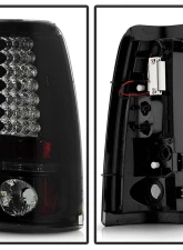 Spyder Auto Black Smoke LED Taillights for 2003-2006 Chevrolet Silverado 2500                                     - ALT-YD-CS03-LED-BSM - Image 2