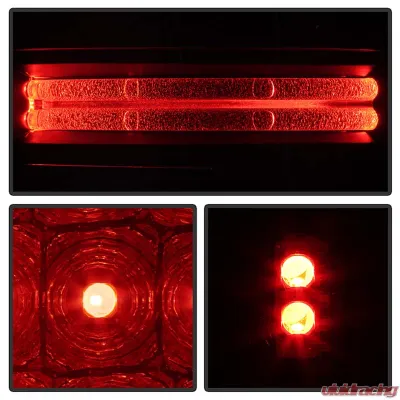Spyder Auto Black Smoke LED Taillights for 2003-2006 Chevrolet Silverado 2500 - ALT-YD-CS03-LED-BSM