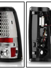 Spyder Auto LED Chrome Tail Lights for Chevrolet Silverado & GMC Sierra 1500/2500/3500 2003-2006                                     - ALT-YD-CS03-LED-C - Image 2