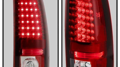 Spyder Auto LED Red/Clear Tail Lights for 2003-2006 Chevrolet Silverado & GMC Sierra 1500/2500/3500                                     - ALT-YD-CS03-LED-RC - Image 9