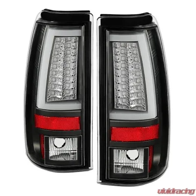 Spyder Auto Black LED Version 2 Taillights for 2003-2006 Chevrolet Silverado 2500 - ALT-YD-CS03V2-LED-BK