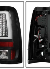 Spyder Auto Black LED Version 2 Taillights for 2003-2006 Chevrolet Silverado 2500                                     - ALT-YD-CS03V2-LED-BK - Image 3