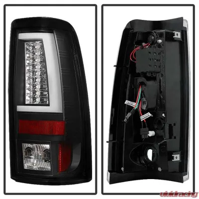 Spyder Auto Black LED Version 2 Taillights for 2003-2006 Chevrolet Silverado 2500 - ALT-YD-CS03V2-LED-BK