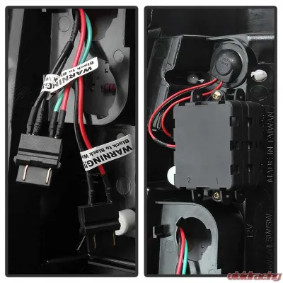 Spyder Auto Black LED Version 2 Taillights for 2003-2006 Chevrolet Silverado 2500 - ALT-YD-CS03V2-LED-BK