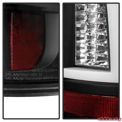 Spyder Auto Black LED Version 2 Taillights for 2003-2006 Chevrolet Silverado 2500 - ALT-YD-CS03V2-LED-BK