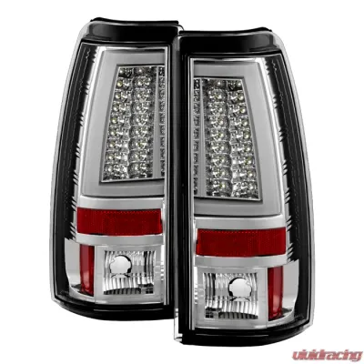 Spyder Auto Chrome LED Version 2 Taillights for 2003-2006 Chevrolet Silverado 2500 - ALT-YD-CS03V2-LED-C