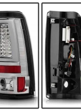 Spyder Auto Chrome LED Version 2 Taillights for 2003-2006 Chevrolet Silverado 2500                                     - ALT-YD-CS03V2-LED-C - Image 2