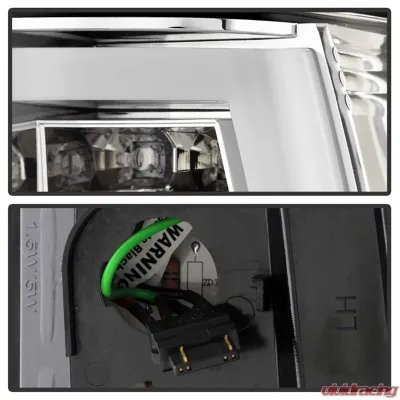 Spyder Auto Chrome LED Version 2 Taillights for 2003-2006 Chevrolet Silverado 2500 - ALT-YD-CS03V2-LED-C