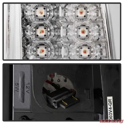 Spyder Auto Chrome LED Version 2 Taillights for 2003-2006 Chevrolet Silverado 2500 - ALT-YD-CS03V2-LED-C