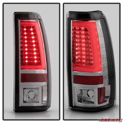 Spyder Auto Chrome LED Version 2 Taillights for 2003-2006 Chevrolet Silverado 2500 - ALT-YD-CS03V2-LED-C