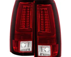 Spyder Auto Red Clear LED Taillights for Chevrolet Silverado 2500 2003-2006