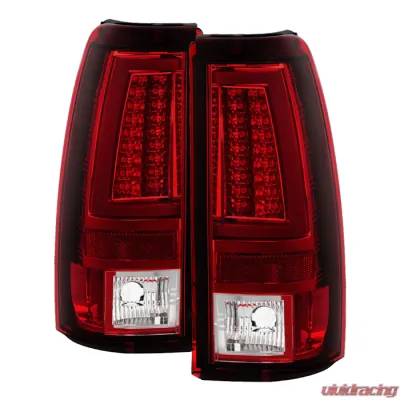 Spyder Auto Red Clear LED Taillights for Chevrolet Silverado 2500 2003-2006 - ALT-YD-CS03V2-LED-RC