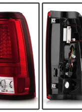 Spyder Auto Red Clear LED Taillights for Chevrolet Silverado 2500 2003-2006                                     - ALT-YD-CS03V2-LED-RC - Image 2