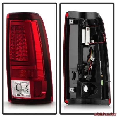 Spyder Auto Red Clear LED Taillights for Chevrolet Silverado 2500 2003-2006 - ALT-YD-CS03V2-LED-RC