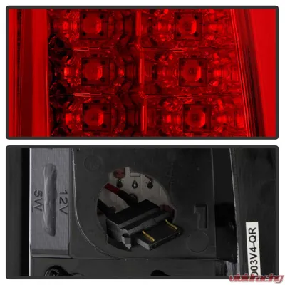 Spyder Auto Red Clear LED Taillights for Chevrolet Silverado 2500 2003-2006 - ALT-YD-CS03V2-LED-RC