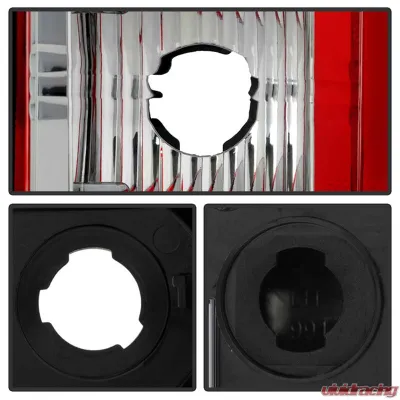 Spyder Auto Red Clear LED Taillights for Chevrolet Silverado 2500 2003-2006 - ALT-YD-CS03V2-LED-RC