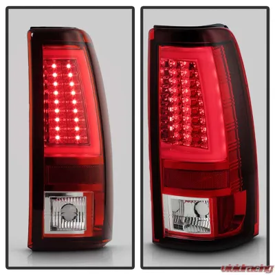 Spyder Auto Red Clear LED Taillights for Chevrolet Silverado 2500 2003-2006 - ALT-YD-CS03V2-LED-RC