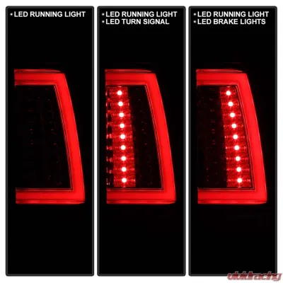 Spyder Auto Red Clear LED Taillights for Chevrolet Silverado 2500 2003-2006 - ALT-YD-CS03V2-LED-RC