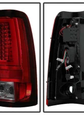 Spyder Auto Red Smoke LED Taillights for Chevrolet Silverado 2500 2003-2006                                     - ALT-YD-CS03V2-LED-RS - Image 3