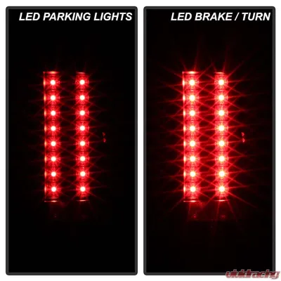 Spyder Auto LED Black Tail Lights for Chevrolet Silverado 1500 2500 3500 2007-2009 - ALT-YD-CS07-LED-BK