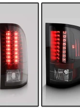 Spyder Auto LED Black Tail Lights for Chevrolet Silverado 1500 2500 3500 2007-2009                                     - ALT-YD-CS07-LED-BK - Image 7