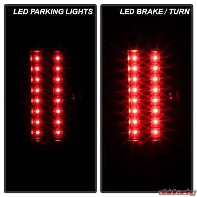 Spyder Auto Black Smoke LED Taillights for Chevrolet Silverado 1500 2007-2013 - ALT-YD-CS07-LED-BSM
