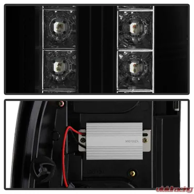 Spyder Auto Black Smoke LED Taillights for Chevrolet Silverado 1500 2007-2013 - ALT-YD-CS07-LED-BSM