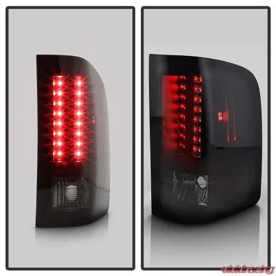 Spyder Auto Black Smoke LED Taillights for Chevrolet Silverado 1500 2007-2013 - ALT-YD-CS07-LED-BSM