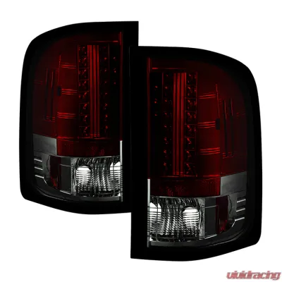 Spyder Auto Red Smoke LED Taillights for Chevrolet Silverado 1500 2007-2013 - ALT-YD-CS07-LED-RS