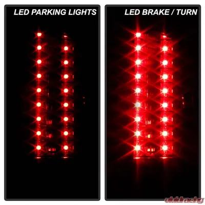 Spyder Auto Red Smoke LED Taillights for Chevrolet Silverado 1500 2007-2013 - ALT-YD-CS07-LED-RS