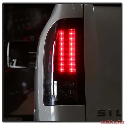 Spyder Auto Red Smoke LED Taillights for Chevrolet Silverado 1500 2007-2013 - ALT-YD-CS07-LED-RS