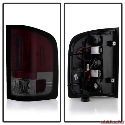 Spyder Auto Red Smoke LED Taillights for Chevrolet Silverado 1500 2007-2013 - ALT-YD-CS07-LED-RS