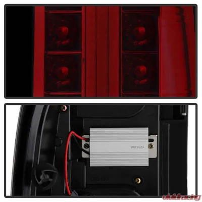 Spyder Auto Red Smoke LED Taillights for Chevrolet Silverado 1500 2007-2013 - ALT-YD-CS07-LED-RS