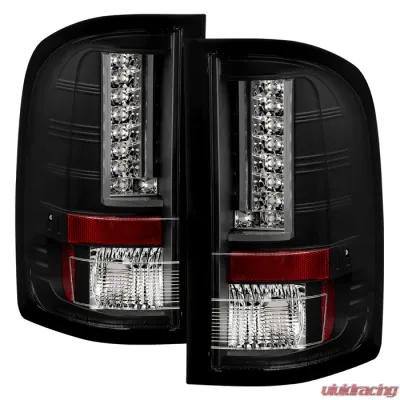 Spyder Auto Black LED Version 2 Taillights for Chevrolet Silverado 1500 2007-2013 - ALT-YD-CS07V2-LED-BK