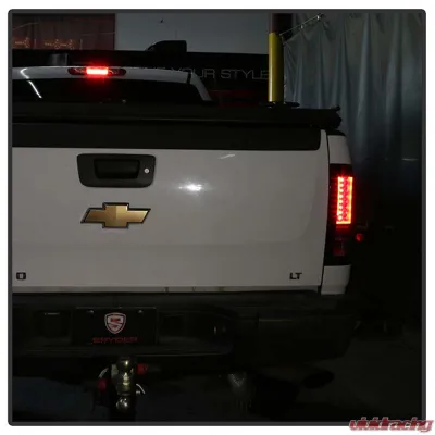 Spyder Auto Black LED Version 2 Taillights for Chevrolet Silverado 1500 2007-2013 - ALT-YD-CS07V2-LED-BK