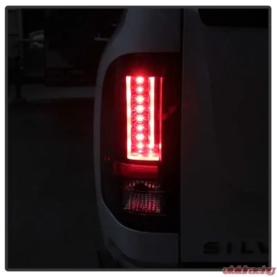 Spyder Auto Black LED Version 2 Taillights for Chevrolet Silverado 1500 2007-2013 - ALT-YD-CS07V2-LED-BK