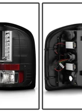 Spyder Auto Black LED Version 2 Taillights for Chevrolet Silverado 1500 2007-2013                                     - ALT-YD-CS07V2-LED-BK - Image 2
