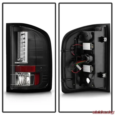 Spyder Auto Black LED Version 2 Taillights for Chevrolet Silverado 1500 2007-2013 - ALT-YD-CS07V2-LED-BK
