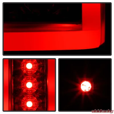 Spyder Auto Black LED Version 2 Taillights for Chevrolet Silverado 1500 2007-2013 - ALT-YD-CS07V2-LED-BK